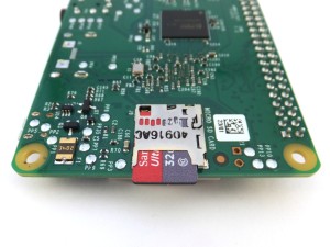 Micro-SD-Slot am Raspberry