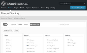 WordPress Theme Suche